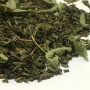 Chinese green tea with mint
