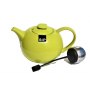 Green porcelain teapot