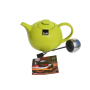 Green porcelain teapot