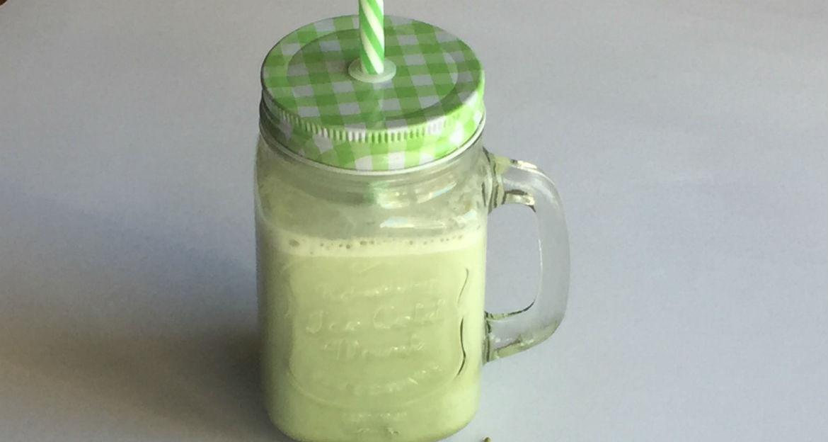 Matcha tea - latte with coconut milk